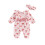 (3-6 Months, Pink) Dívčí overaly s a čelenkou. 1