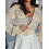 (L, Beige) Gilet en maille manches longues 4