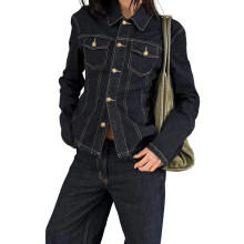 (M, Dark Blue) Giacca da donna tempo libero.
