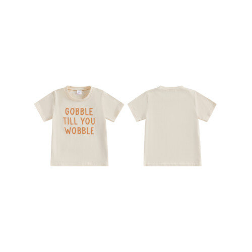 (1-2 Years, Apricot GOOBBLE) Módne tričká pre detské tričká. 1