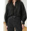 (M, Black) Chemises amples à blouse d'automne 4