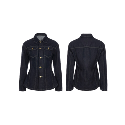 (M, Dark Blue) Giacca da donna tempo libero. 1