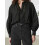(M, Black) Chemises amples à blouse d'automne 6