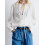 (M, White) Chemises amples à blouse d'automne 8