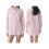 (S, Pink) Chemises à boutons avec poches 2