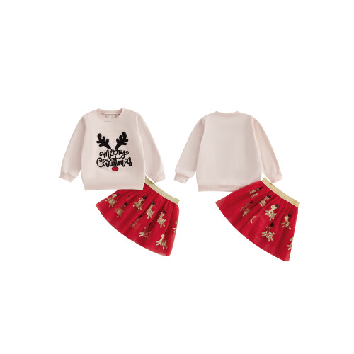 (2-3 Years, Apricot) Χριστουγεννιάτικη στολή κοριτσιού Άγιου Βασίλη 1