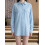 (XL, Light Blue) Chemises à boutons avec poches 6