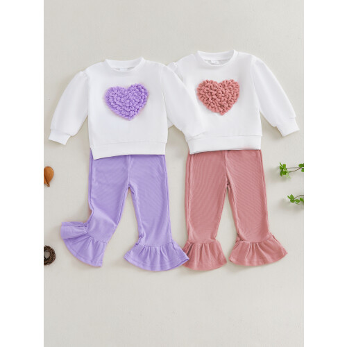(12-18 Months, Purple) Φθινοπωρινό σετ για παντελόνια φαρδιά 2