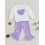 (18-24 Months, Purple) Φθινοπωρινό σετ για παντελόνια φαρδιά 4