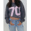 (S, Dark Grey) Felpa donna con e autunno. 8