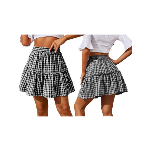 (L, Black) Jupes d'été mini les sorties. 2