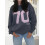 (S, Dark Grey) Felpa donna con e autunno. 5