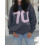 (S, Dark Grey) Felpa donna con e autunno. 6