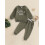 (0-6 Months, Army Green) Χειμερινή Στολή Μωρού 2 Τεμάχια 4