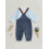 (9-12 Months, Blue) Ensemble 2 pièces pantalon bretelles. 5