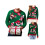 (S, Green Men) Pull de Noël motif cerf 3