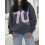 (S, Dark Grey) Felpa donna con e autunno. 7