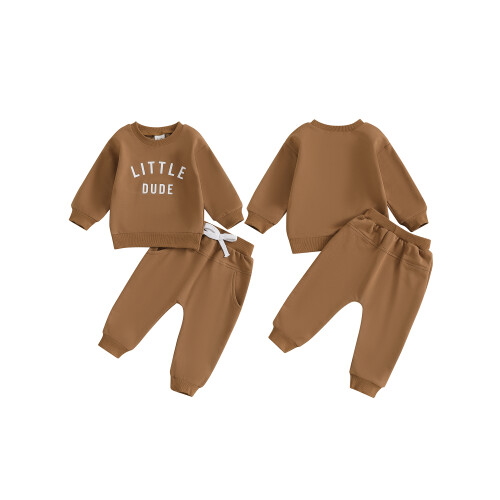 (18-24 Months, Brown) Χειμερινή Στολή Μωρού 2 Τεμάχια 1