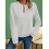 (L, White) Sweat-shirt ample à et l'automne. 7