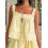 (M, Light Yellow) Női Cami Tank Nyári Ruhák 5