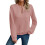 (L, Pink) Sweat-shirt ample à et l'automne. 1