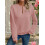 (L, Pink) Sweat-shirt ample à et l'automne. 4