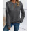 (M, Dark Grey) Sweat-shirt ample à et l'automne. 5