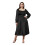 (XXXL, Black) Robe longue vintage taille, fluide 1