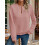 (L, Pink) Sweat-shirt ample à et l'automne. 5