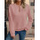 (L, Pink) Sweat-shirt ample à et l'automne. 3