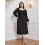 (XXXL, Black) Robe longue vintage taille, fluide 3