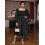 (XXXXXL, Black) Robe longue vintage taille, fluide 4