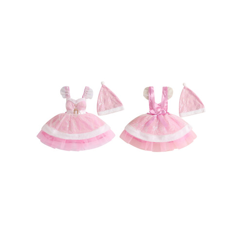 (18-24 Months, Pink) Παιδικό Χριστουγεννιάτικο Φόρεμα για Cosplay 1
