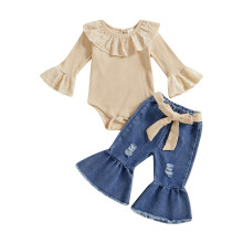 (6-9 Months, Khaki) Ensemble 2 pièces d'automne tout-petits