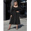 (XXXL, Black) Robe longue vintage taille, fluide 7