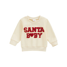 (18-24 Months, Beige) Vánoční mikina pro dlouhým rukávem.