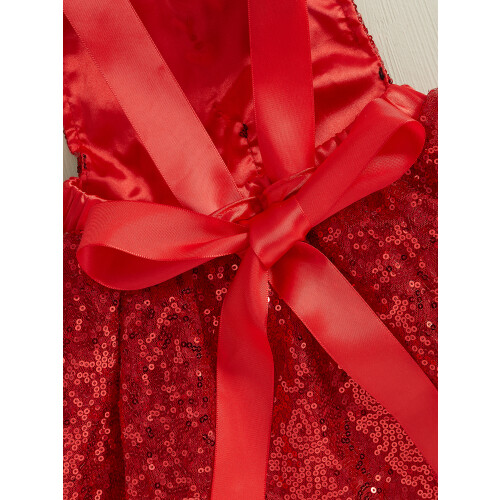(5 Years, Red) Dětské dívčí vánoční cosplay párty 1
