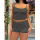 (M, Dark Grey) Γυναικεία ρούχα 2 πάρτι ρίγες 10