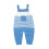 (12-18 Months, Blue) Βρεφική ριγέ ολόσωμη λαιμόκοψη 1