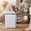 2.5 Gal Touchless Slim Trash Can – White, Battery-Powered 4
