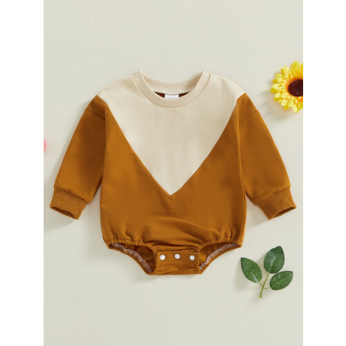 (6-12 Months, Brown) Φούτερ με κουκούλα για φθινόπωρο. 2