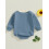 (0-3 Months, Light Blue) Mono tipo sudadera niños pequeños. 4
