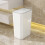 1 συσκευασία λεπτού κάδου απορριμμάτων 11,6 λίτρων με καπάκι, κάδος απορριμμάτων 1