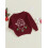 (3-4 Years, Red) Weihnachtspullover für Kinder, gerippt, Strickpullover 3