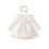 (6-9 Months, White) Φόρεμα patchwork με μωρά κορίτσια 1