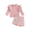(6-12 Months, Pink) Φθινοπωρινά ρούχα κοριτσιών, με φούστες 1