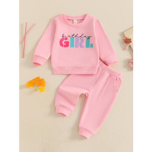 (3-4 Years, Pink) Σετ ρούχων γενεθλίων O, μπλουζάκια. 2