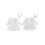 (9-12 Months, White) Φόρεμα patchwork με μωρά κορίτσια 9