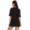 Top da donna a maniche corte con scollo rotondo, camicie estive 5