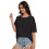Top da donna a maniche corte con scollo rotondo, camicie estive 2